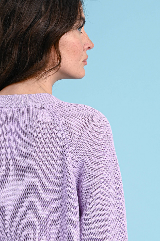 Peserico Leinenmix Pullover in Flieder