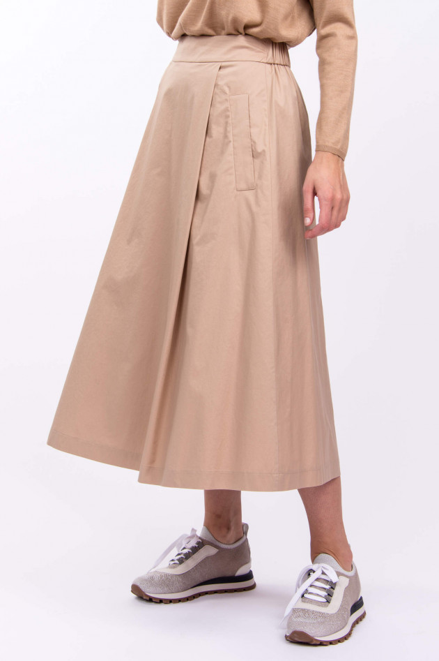 Peserico Maxi Baumwoll-Rock in Beige