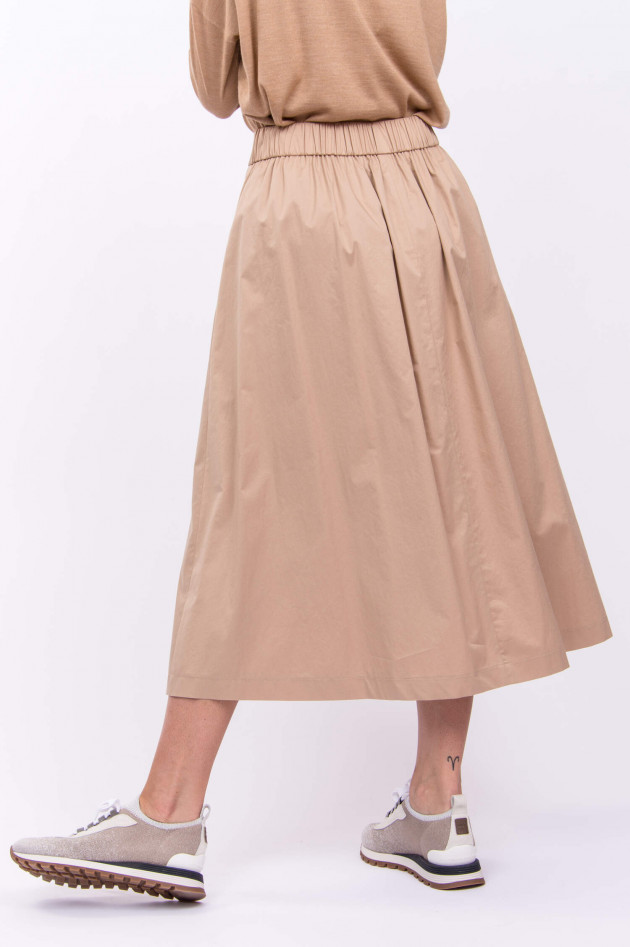 Peserico Maxi Baumwoll-Rock in Beige