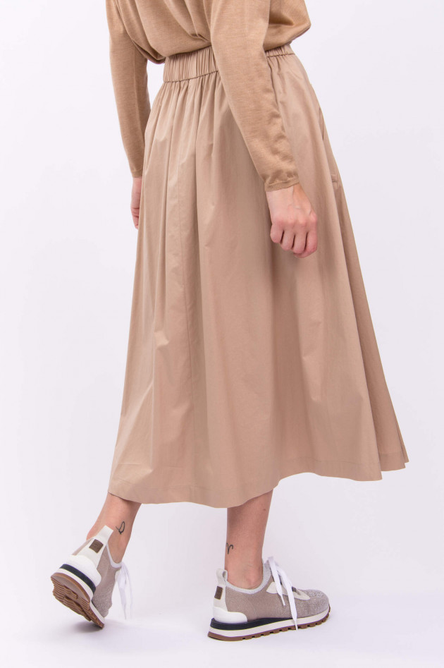 Peserico Maxi Baumwoll-Rock in Beige