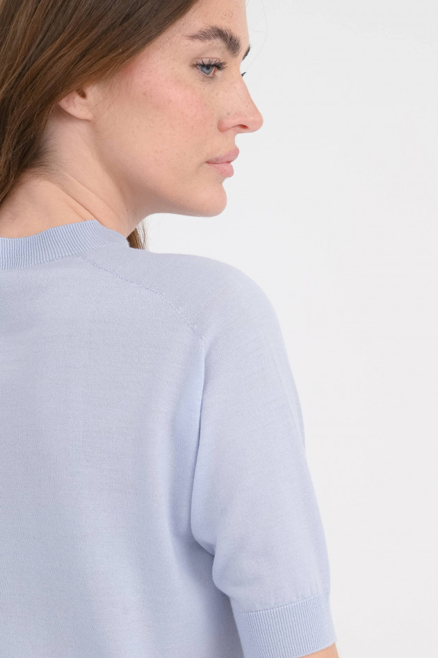 Peserico Leichtes Strickshirt in Hellblau