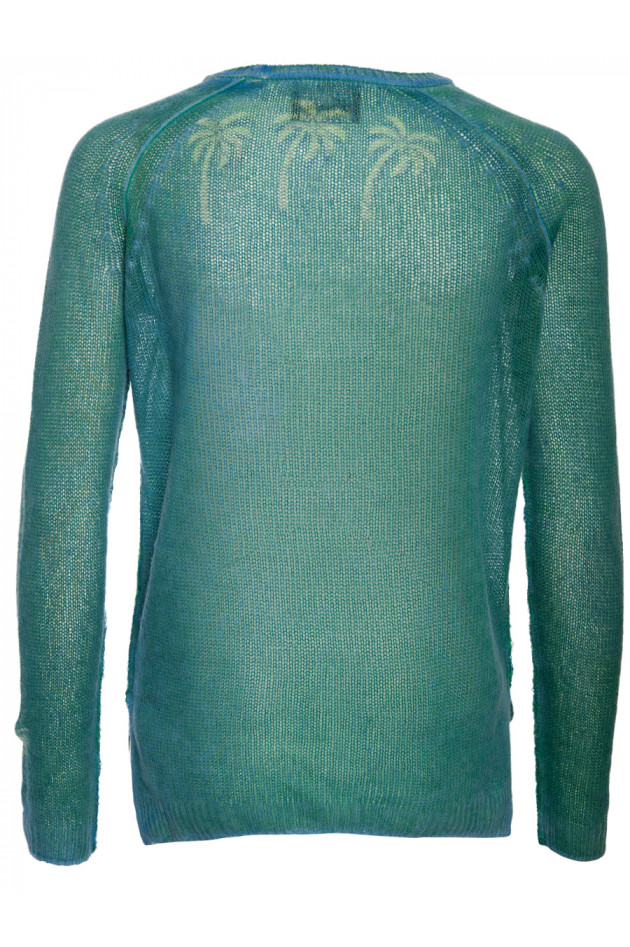 Kaschmirpullover Blau/Grün