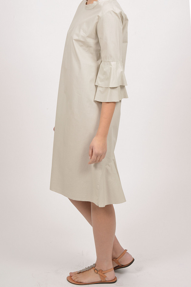 Philo  Kleid mit Volants in Beige