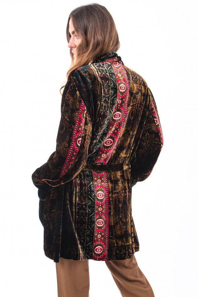 Pierre-Louis Mascia Samt-Kimono KANPUR in Multicolor