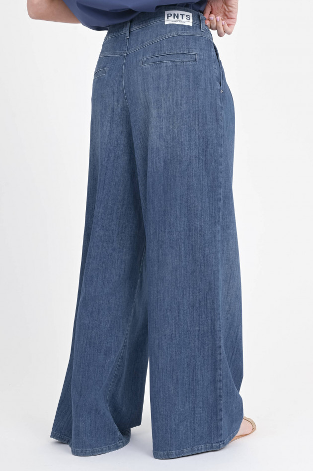 PNTS Palazzo-Hose THE GENT in Mittelblau