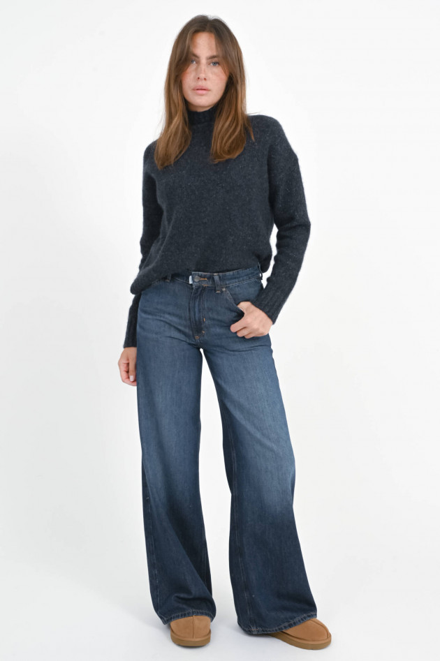 PNTS Wide Leg Denim THE RAVER in Dark Blue
