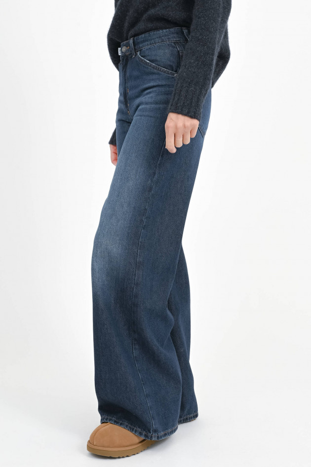 PNTS Wide Leg Denim THE RAVER in Dark Blue