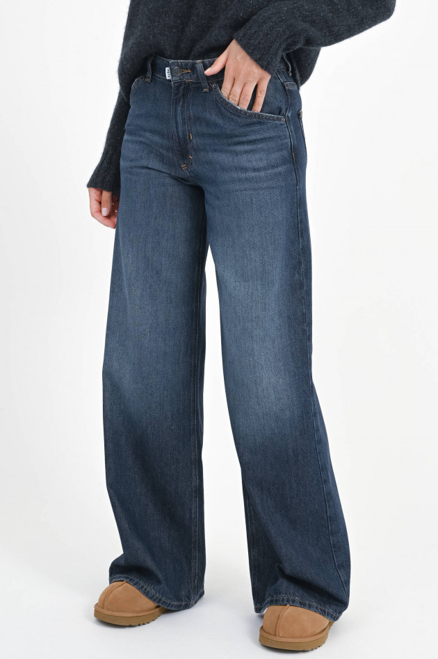 PNTS Wide Leg Denim THE RAVER in Dark Blue