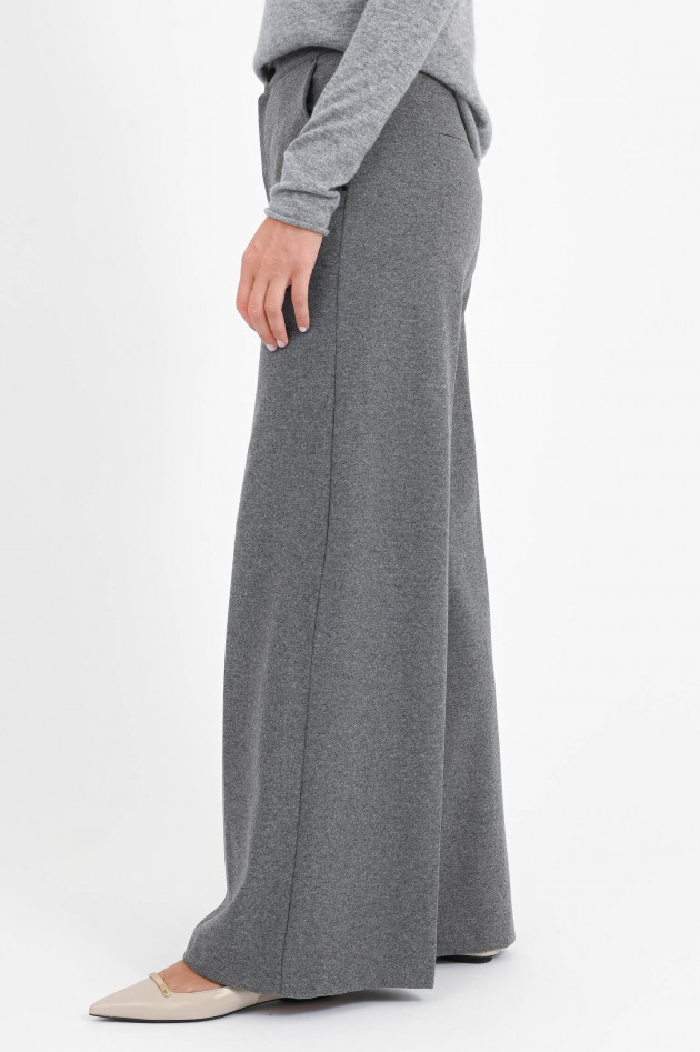 PNTS Hose mit geradem Bein in Grau meliert