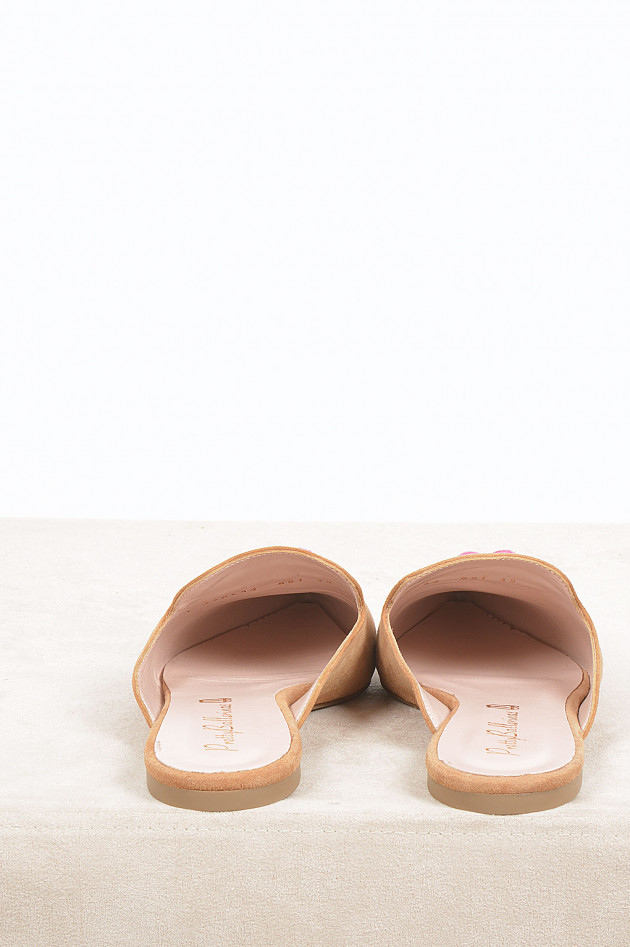 Pretty Ballerinas Slipper mit Tassel in Camel/Pink