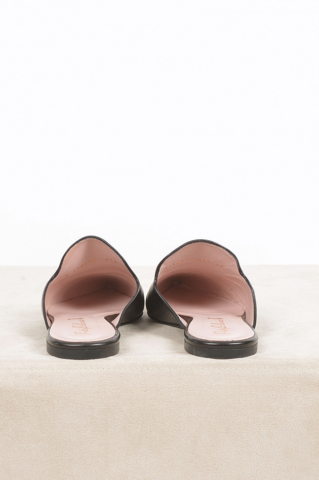 Pretty Ballerinas Slipper aus Leder in Schwarz