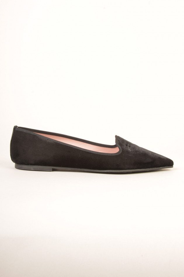 Pretty Ballerinas Samt - Ballerina in Schwarz