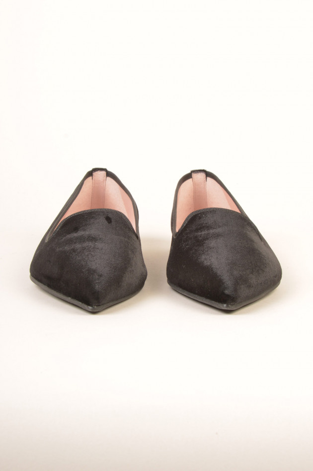 Pretty Ballerinas Samt - Ballerina in Schwarz