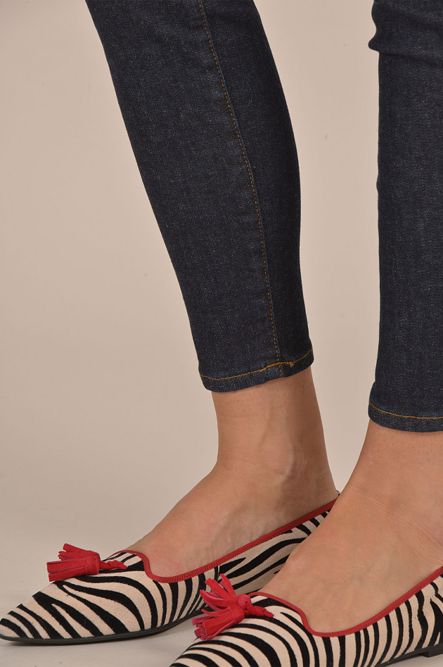 Pretty Ballerinas Loafers in Schwarz/Weiß gemustert