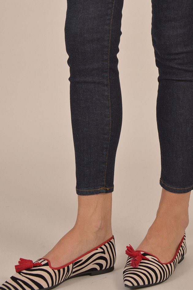 Pretty Ballerinas Loafers in Schwarz/Weiß gemustert