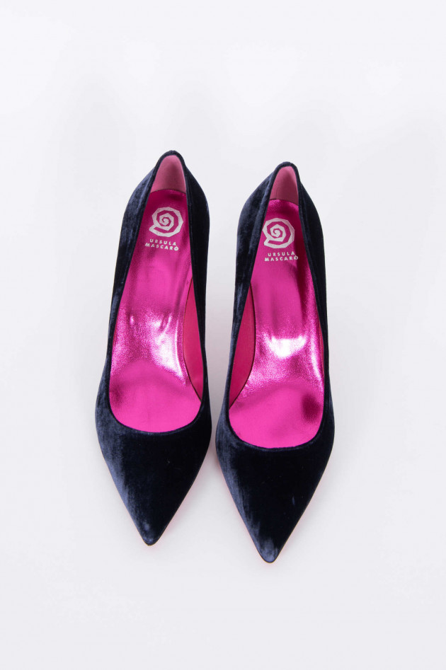 Pretty Ballerinas Samt Pumps in Blau