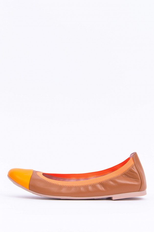 Pretty Ballerinas Moderne Ballerinas in Camel/Orange