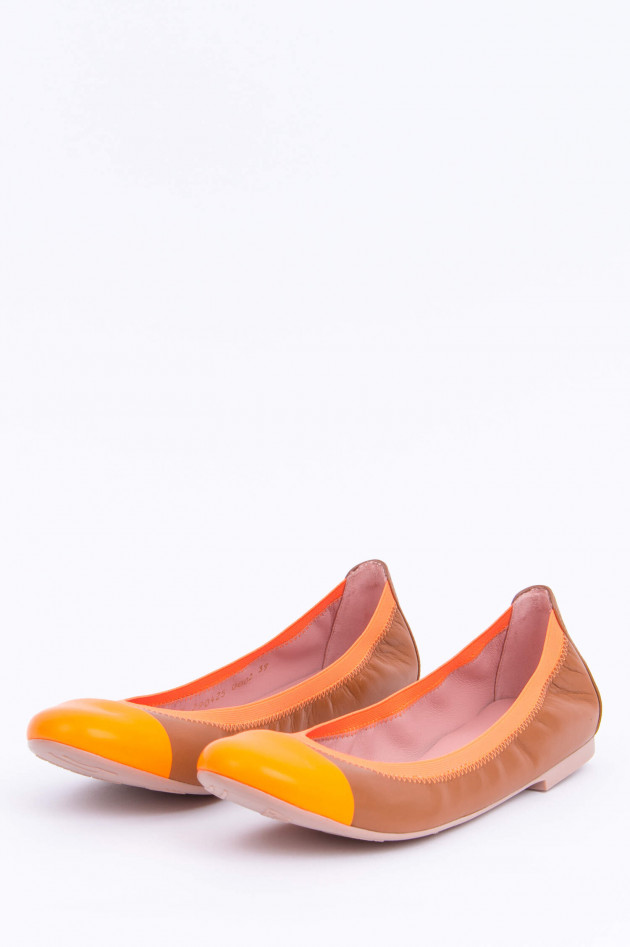 Pretty Ballerinas Moderne Ballerinas in Camel/Orange