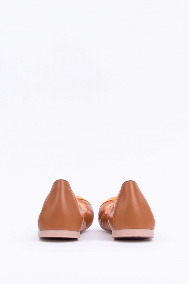 Pretty Ballerinas Moderne Ballerinas in Camel/Orange