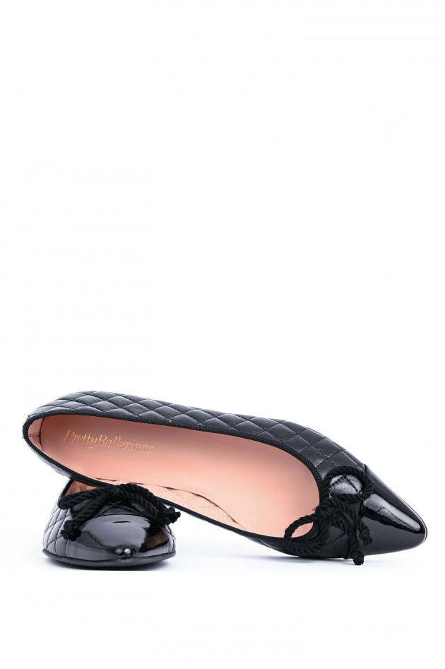 Pretty Ballerinas Ballerina TYRA mit Lackspitze in Schwarz