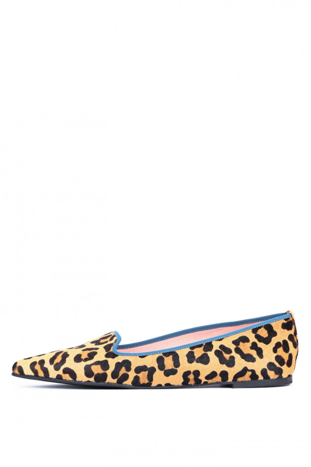 Pretty Ballerinas Loafer ELLA im Leo-Look in Braun/Schwarz