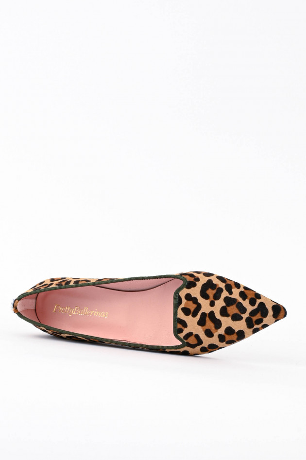 Pretty Ballerinas Spitze Ballerinas mit Leo-Print