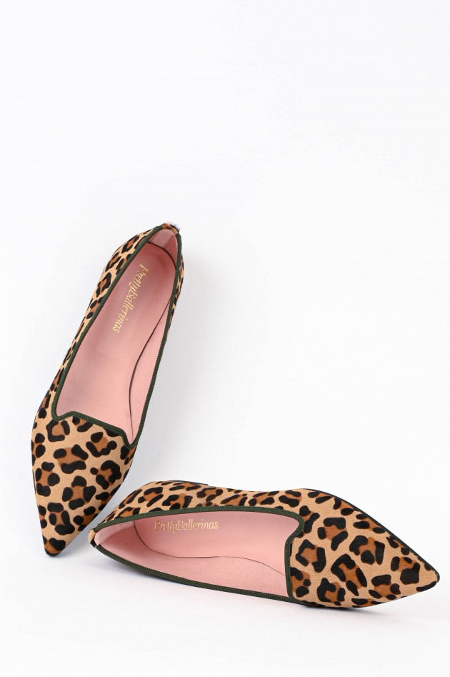 Pretty Ballerinas Spitze Ballerinas mit Leo-Print