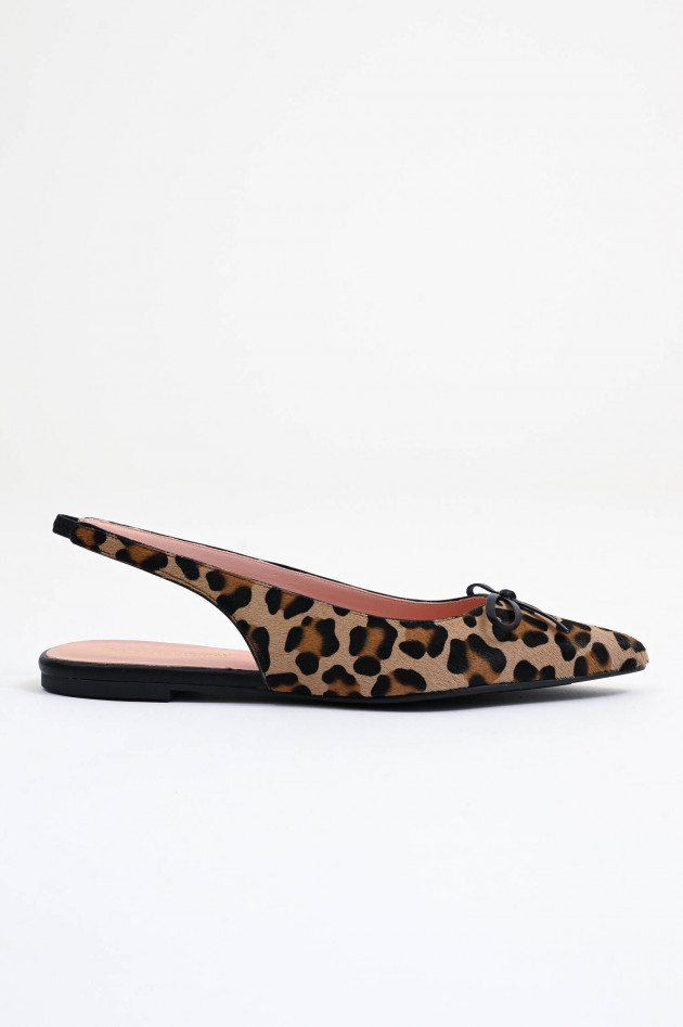 Pretty Ballerinas Leo Sling Back MURABI in Braun/Schwarz