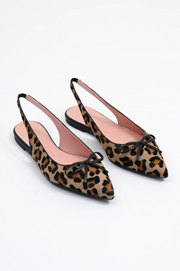 Pretty Ballerinas Leo Sling Back MURABI in Braun/Schwarz