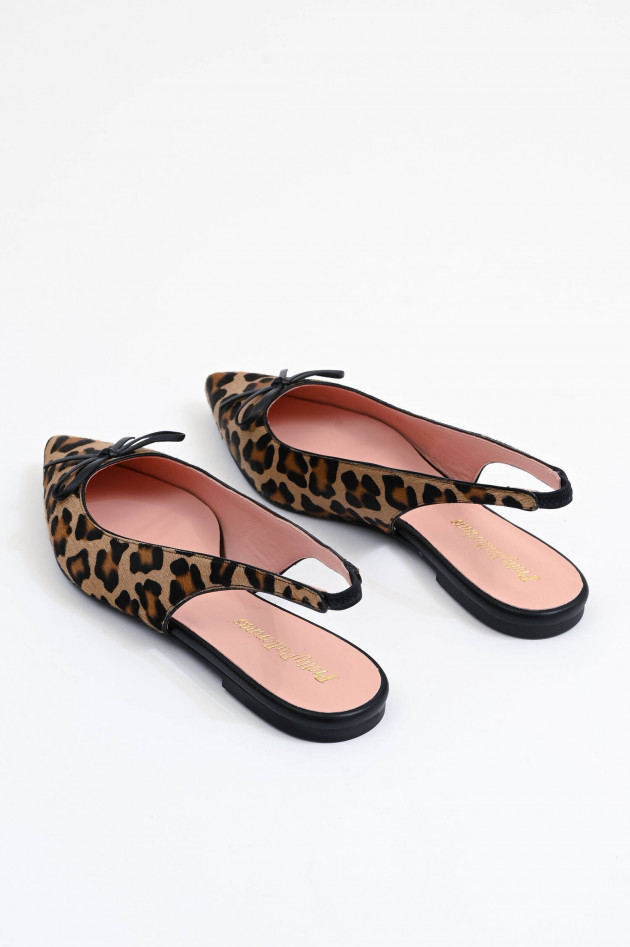 Pretty Ballerinas Leo Sling Back MURABI in Braun/Schwarz