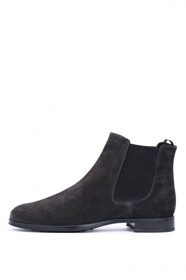 Pretty Ballerinas Chelsea-Boot aus Veloursleder in Anthrazit