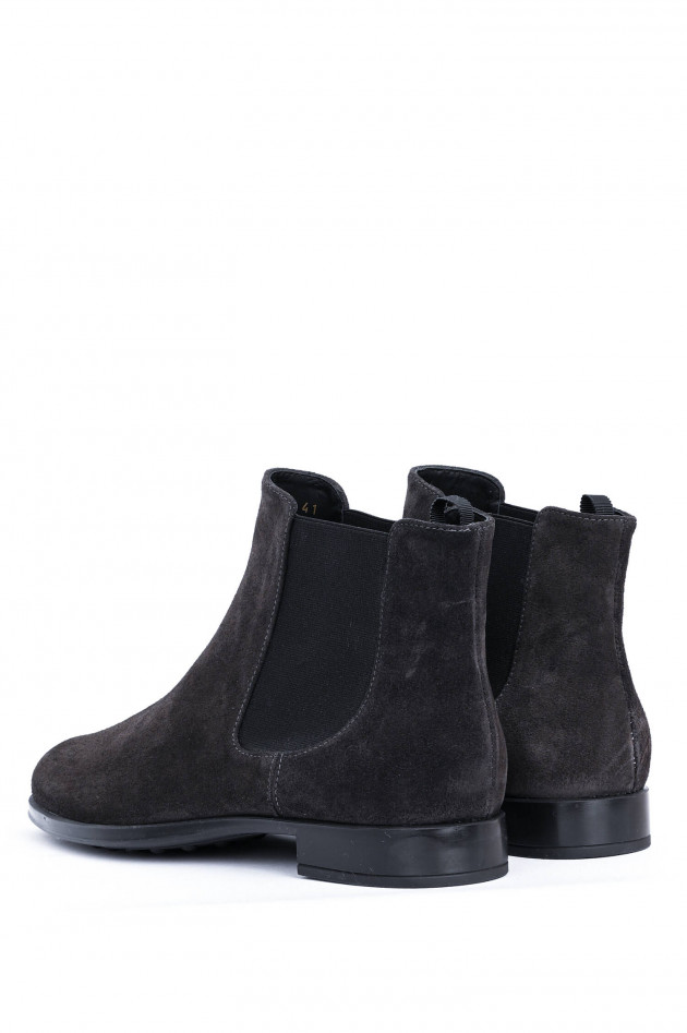 Pretty Ballerinas Chelsea-Boot aus Veloursleder in Anthrazit