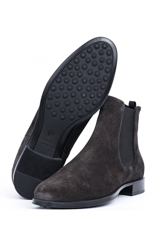 Pretty Ballerinas Chelsea-Boot aus Veloursleder in Anthrazit