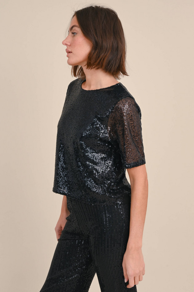 Princess goes Hollywood Blusenshirt mit Pailletten in Schwarz