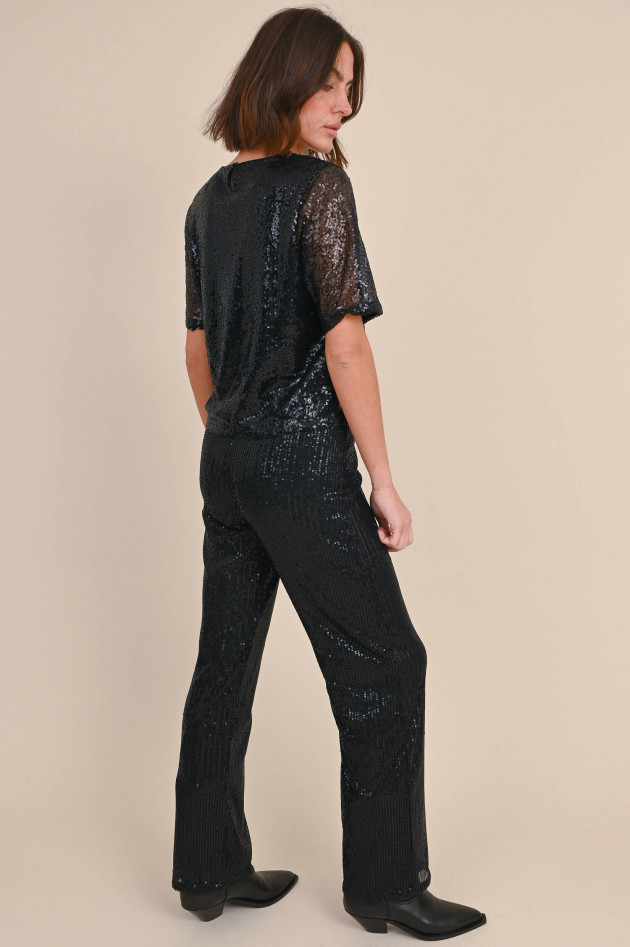 Princess goes Hollywood Blusenshirt mit Pailletten in Schwarz