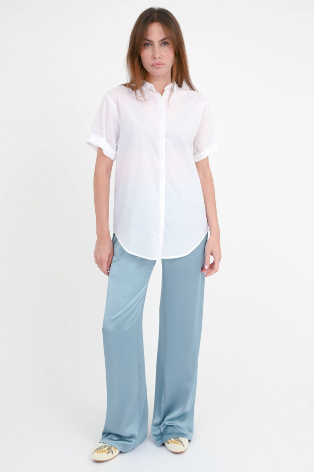 Princess goes Hollywood Kurzarm Bluse mit dekorativen Arm-Detail in Weiß