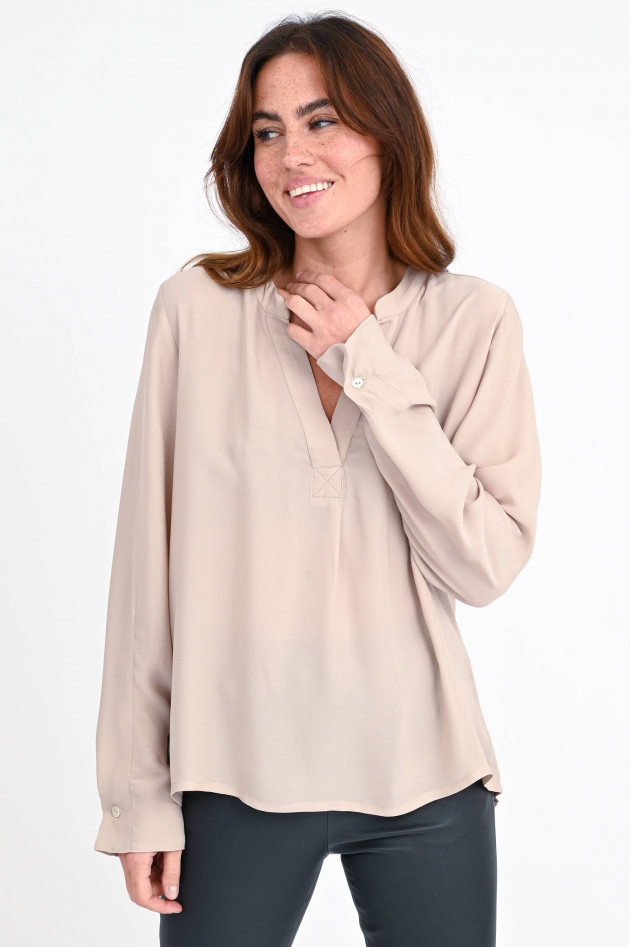 Princess goes Hollywood Blusenshirt mit V-Dekolleté in Beige