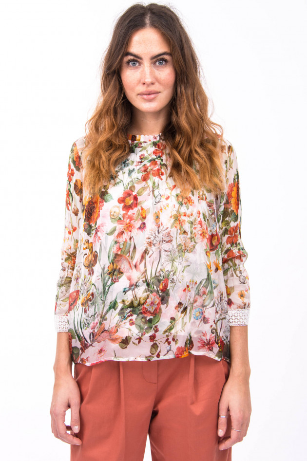 Princess goes Hollywood Bluse mit Floralem-Print in Rosa