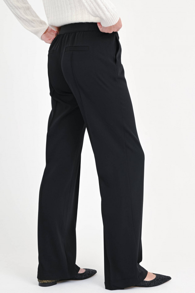 Princess goes Hollywood Weite Hose mit gesteppter Bundfalte in Schwarz