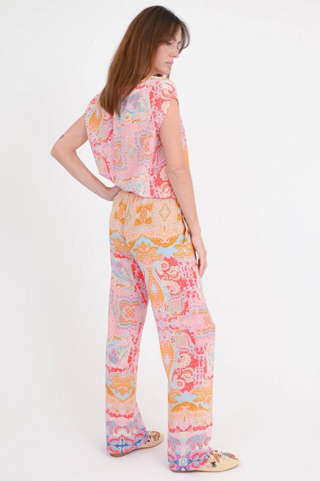 Princess goes Hollywood Seidenhose mit All-Over-Print in Multicolor