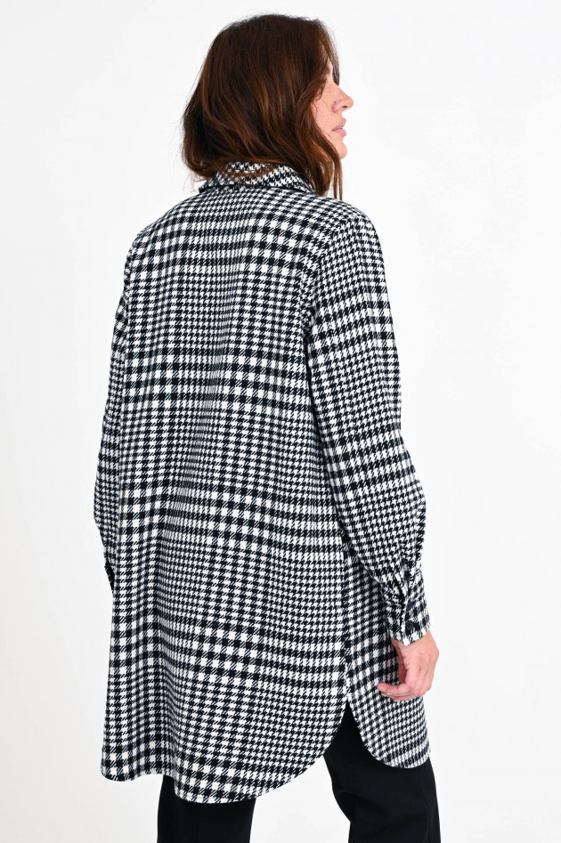 Princess goes Hollywood Kariertes Overshirt in Schwarz/Weiß