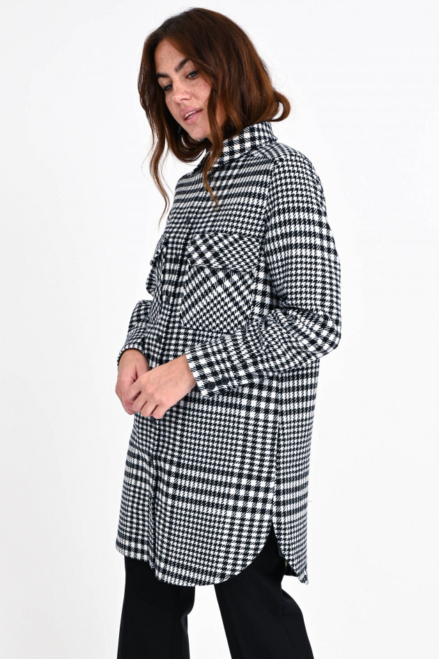 Princess goes Hollywood Kariertes Overshirt in Schwarz/Weiß