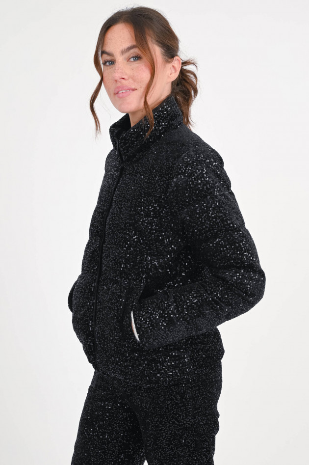 Princess goes Hollywood Steppjacke mit Pailletten in Schwarz