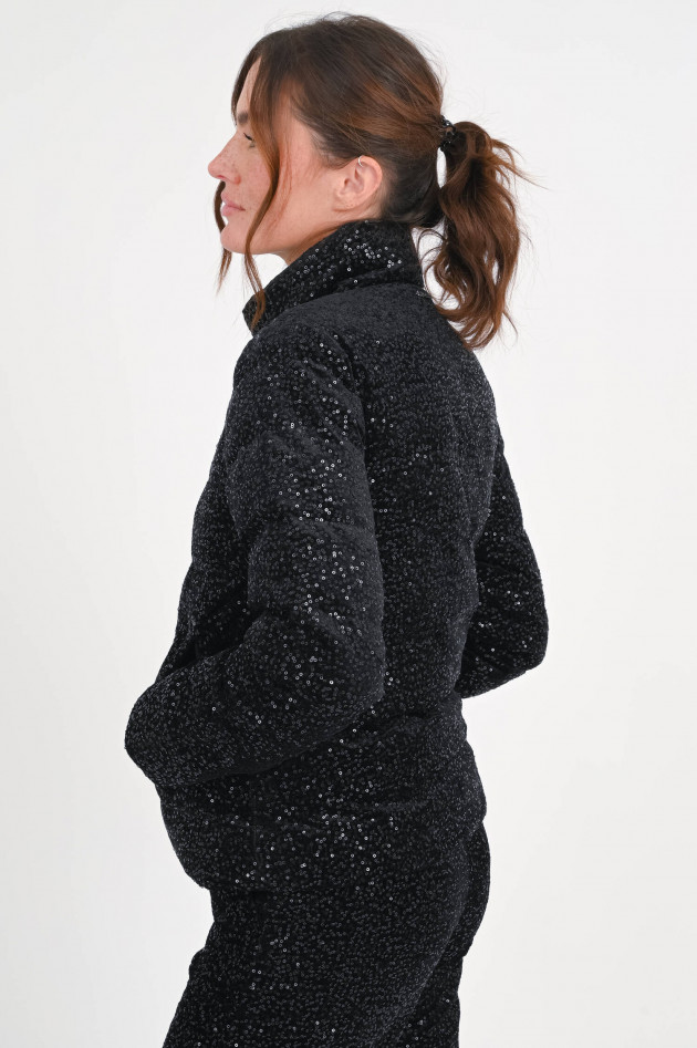 Princess goes Hollywood Steppjacke mit Pailletten in Schwarz