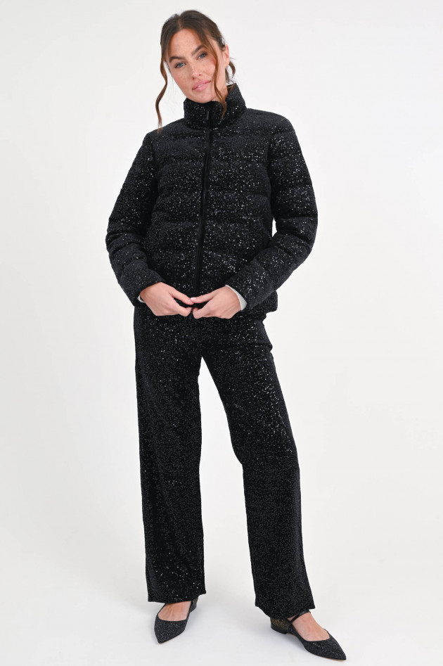 Princess goes Hollywood Steppjacke mit Pailletten in Schwarz