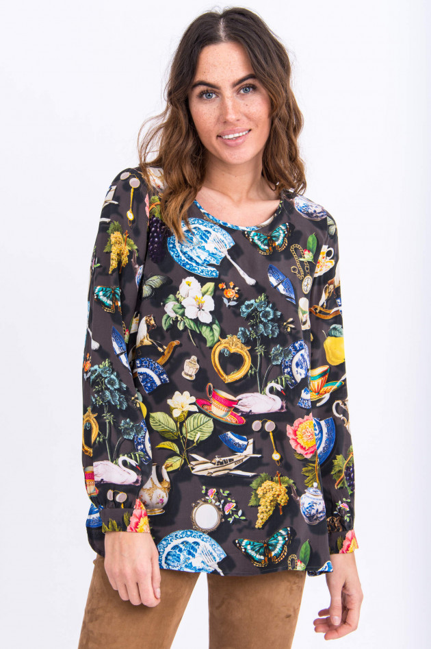 Princess goes Hollywood Blusenshirt mit Fantasy-Print in Schwarz