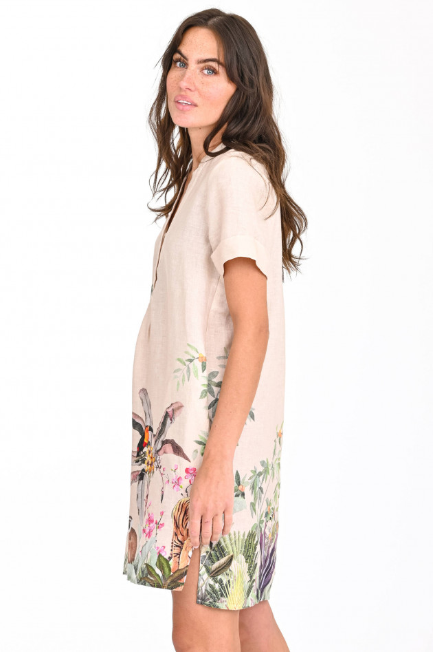 Princess goes Hollywood Kleid mit Dschungel-Print in Beige/Multicolor