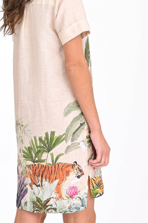 Princess goes Hollywood Kleid mit Dschungel-Print in Beige/Multicolor