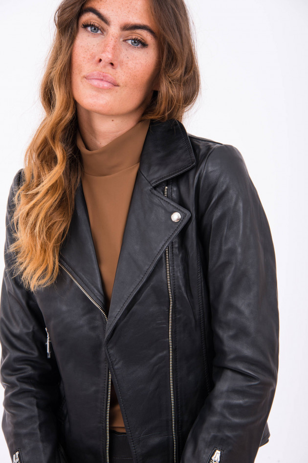 Princess goes Hollywood Biker-Lederjacke in Schwarz