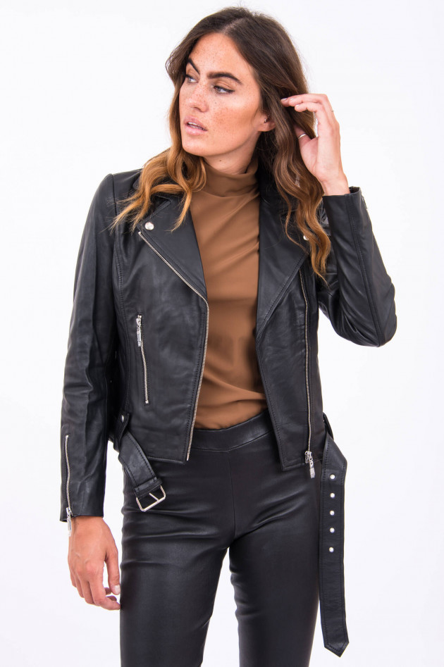 Princess goes Hollywood Biker-Lederjacke in Schwarz